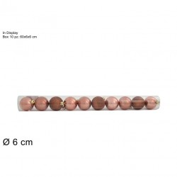 Set 10 topa dekorues, diam 6cm