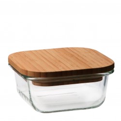 Enë qelqi me kapak druri,...