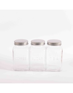 Set 3 kavanoz qelqi me kapak