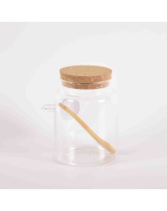 Vazo qelqi me lug dhe kapak...