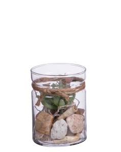 Kavanoz Dekorues 10x13.5 cm