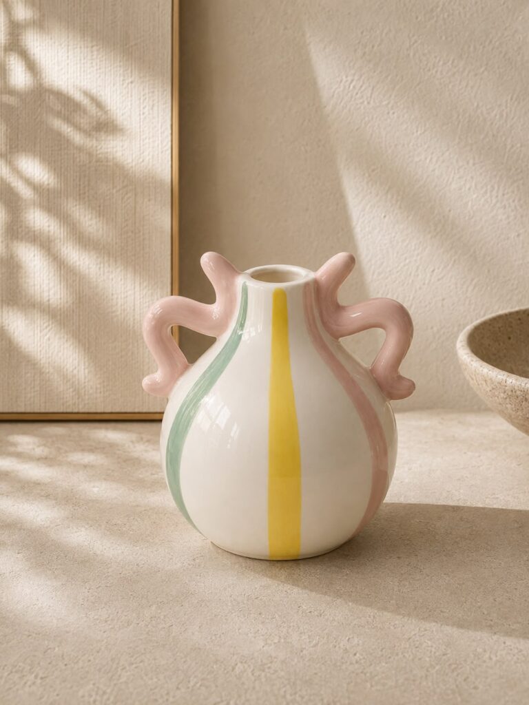 Vazo porcelan me ngjyra