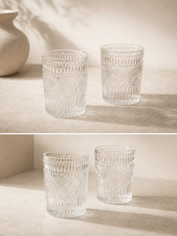 Set 6 gota uji material qelq i gdhendur