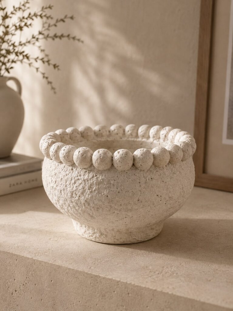 Vazo qeramike e ashper stil minimalist 20*13cm