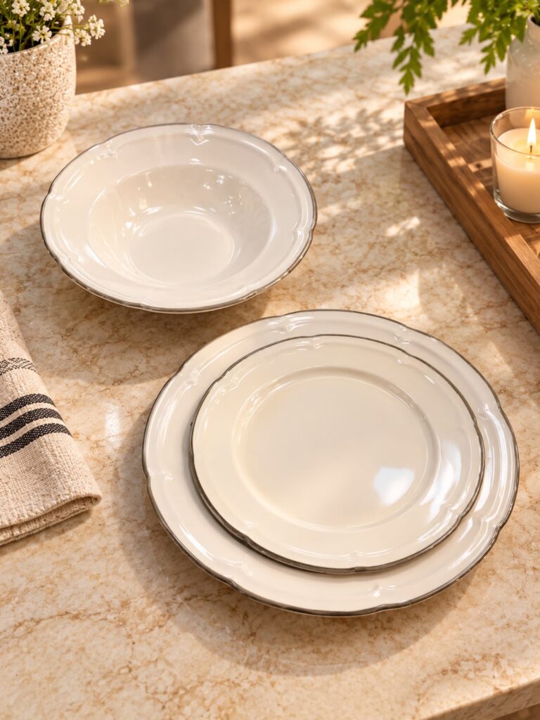 Set pjatash porcelan